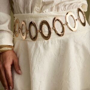 Valentina Gold Belt Chain - 12th tribe - Elegant Gold Circle Belt